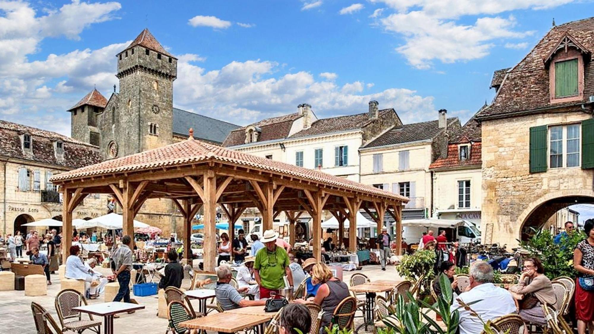 Studio Confortable Pres De Beaumont Du Perigord 60 M² Cheminee Luaran gambar
